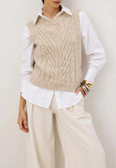 BLUSA COLETE TRANÇAS TRICOT 105167 CACAY